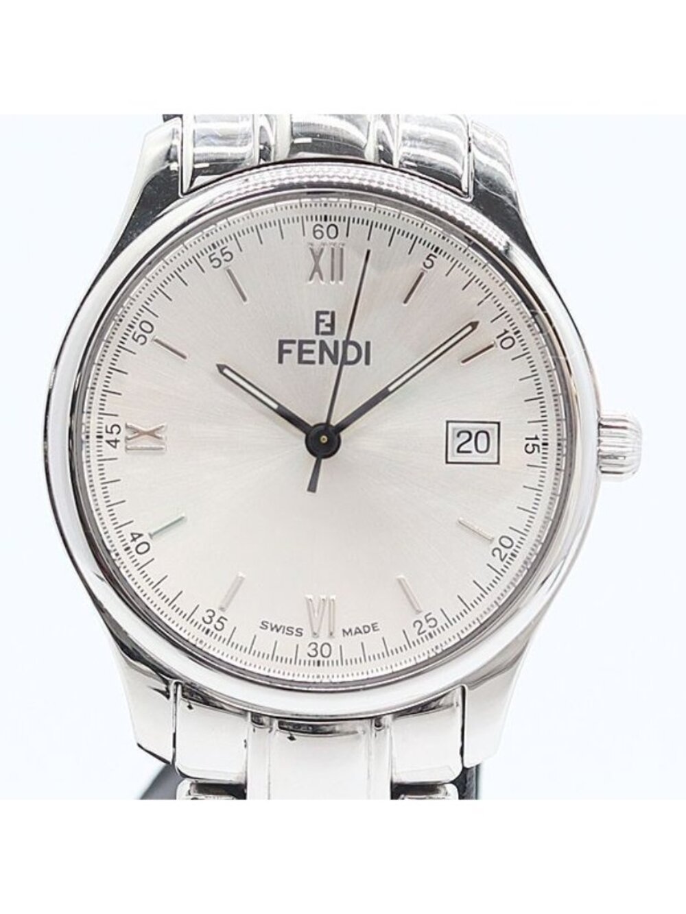 Fendi Date Silver Dial Watch